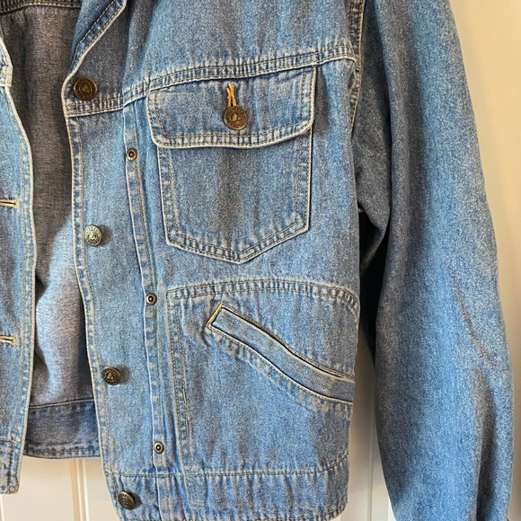 Liz Claiborne Vintage Blue Boxy Oversized Denim Jacket - Picture 2 of 9